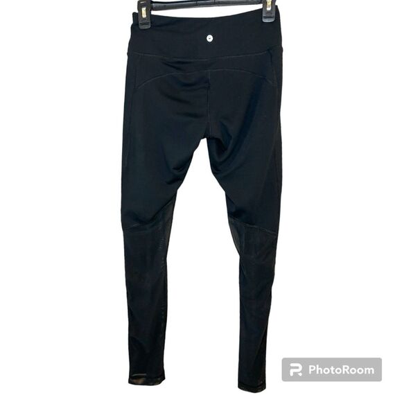 90 Degree by Reflex Black Mesh Athletic Leggings Size Small - Picture 2 of 10